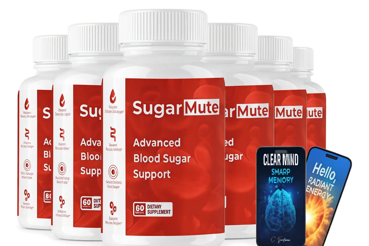 SugarMute supplement bottle – natural blood sugar support